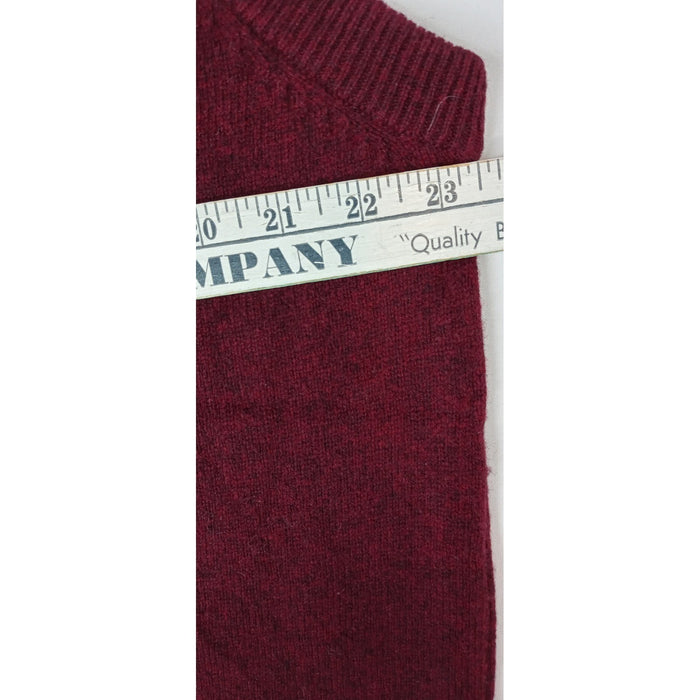 Vintage Pendleton Men's V Neck Sweater Vest Burgundy 100% Lambs Wool Size L4
