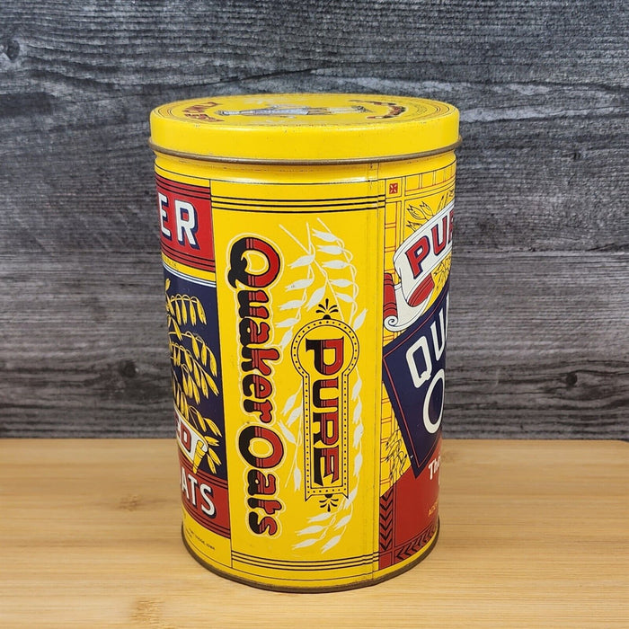 Vintage Quaker Oats Tin 1984 Limited Edition Pure Rolled White Oats Company