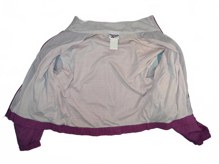 Vintage Reebok Women's Windbreaker Jacket Purple Teal White5