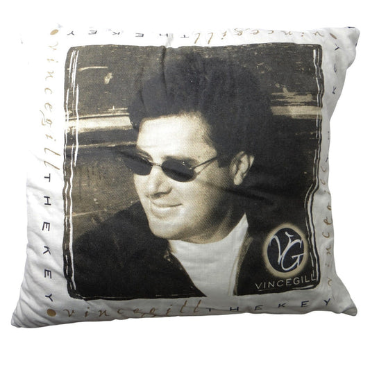 Vintage Vince Gill The Key DIY Throw Pillow Decorative Music Memorabilia0