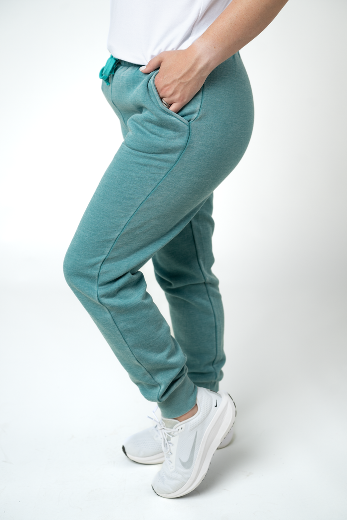 Vintage Wash Joggers - Teal