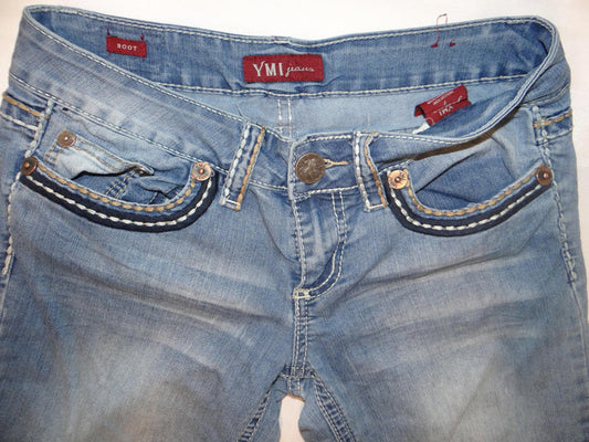 Vintage Y2K YMI Women's Boot Cut Jeans Light Wash Size 70
