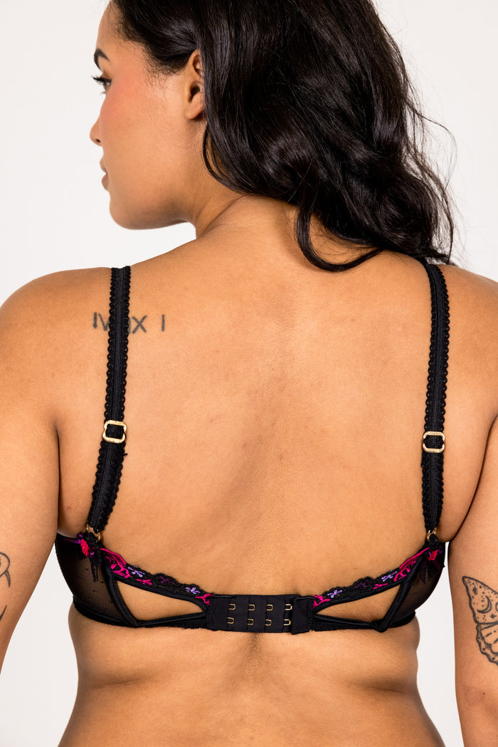 LILUNDERWEAR Violette Balconnet Noir - balconnet vue ensemble