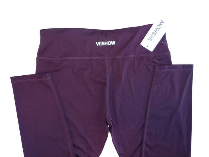 VISHOW Women's Burgundy Leggings   XL4