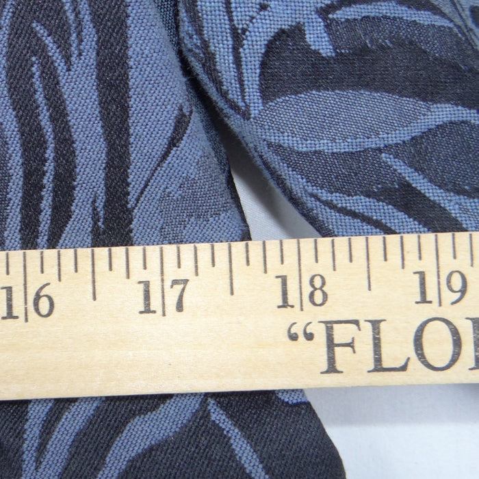 VTG Coldwater Creek Womens Blue Botanical Jacquard Mandarin Collar Jacket Size M6