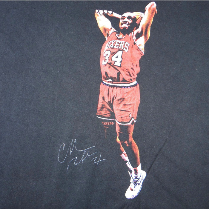 VTG Gildan Charles Barkley Philadelphia 76ers Graphic T Shirt XL Black NBA Tee3