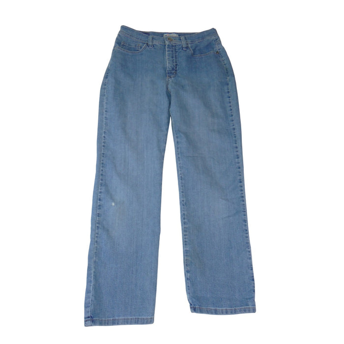 VTG Lee Classic Fit At The Waist Jeans Womens 8 Petite Light Wash Straight Leg0