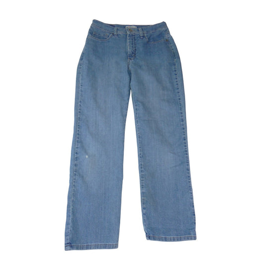 VTG Lee Classic Fit At The Waist Jeans Womens 8 Petite Light Wash Straight Leg0