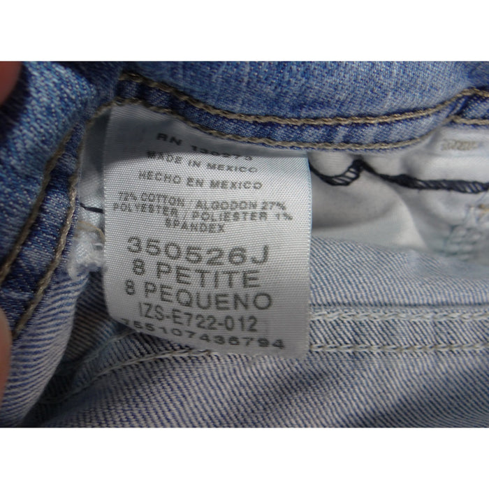 VTG Lee Classic Fit At The Waist Jeans Womens 8 Petite Light Wash Straight Leg2