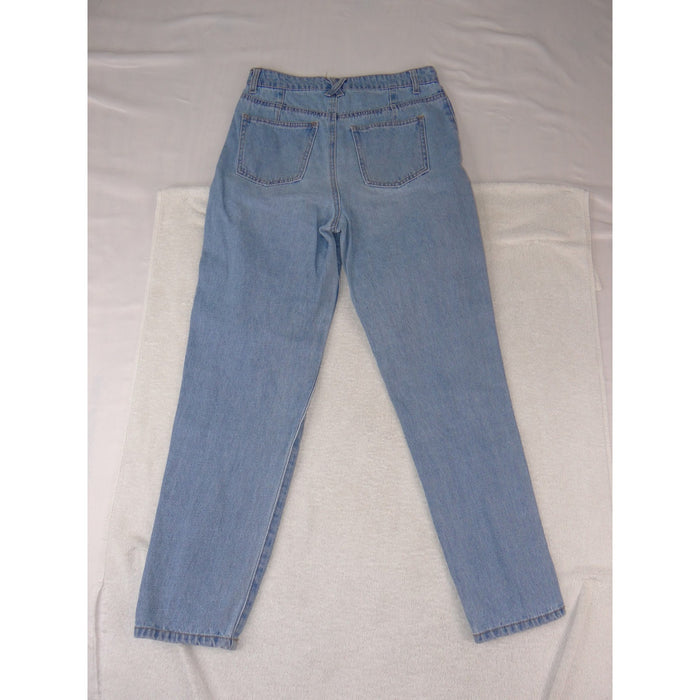 Vtg RSQ Jeans Women Light Wash Pleated High Rise Tapered Leg Denim Pants 3/261