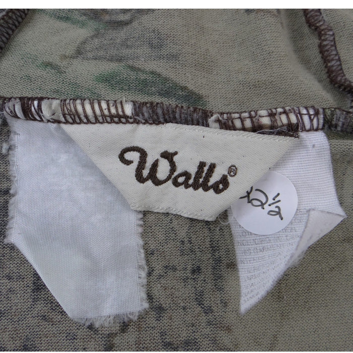 VTG Walls Realtree Hardwoods Camo Full Zip Hoodie Mens Brown Green Camouflage1