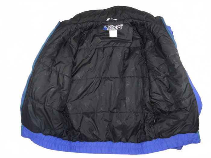 VTG Zermatt Men's Blue and Teal Nylon Winter Jacket   Med3