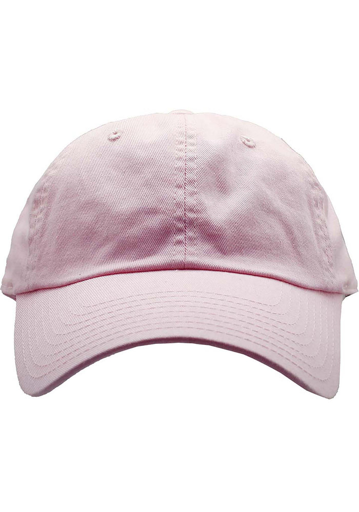 American Needle Washed Slouch Raglan Hat in pink with slouchy fit on washed cotton twill festival baseball cap — front view
