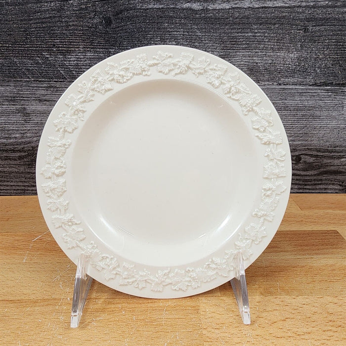 Wedgwood Cream Bread & Butter Plate 2 Set Embossed Queens Ware Etruria Barlaston