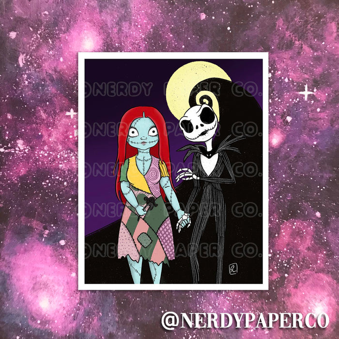 WELL HELLO |  NIGHTMARE B4 XMAS- INSPIRED  | Art Print