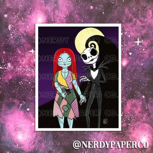 WELL HELLO |  NIGHTMARE B4 XMAS- INSPIRED  | Art Print