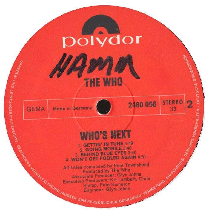Who's Next (70s German Press)