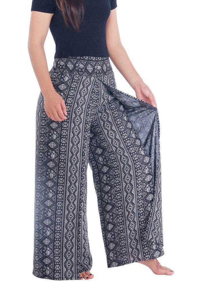Wide Leg Pants Elephants Design - Lannaclothesdesign Shop