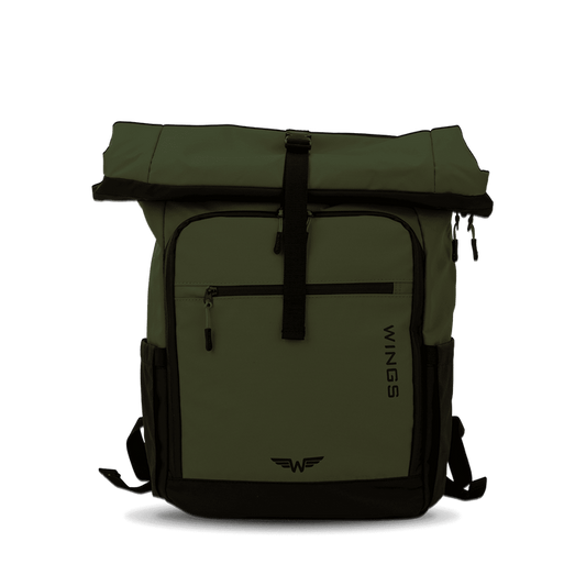 WINGS roll-up travel backpack 29 L ROOK dark green