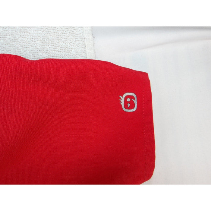 Wink W123 Red V Neck Scrub Top Womens XL Short Sleeve Medical Uniform 34044