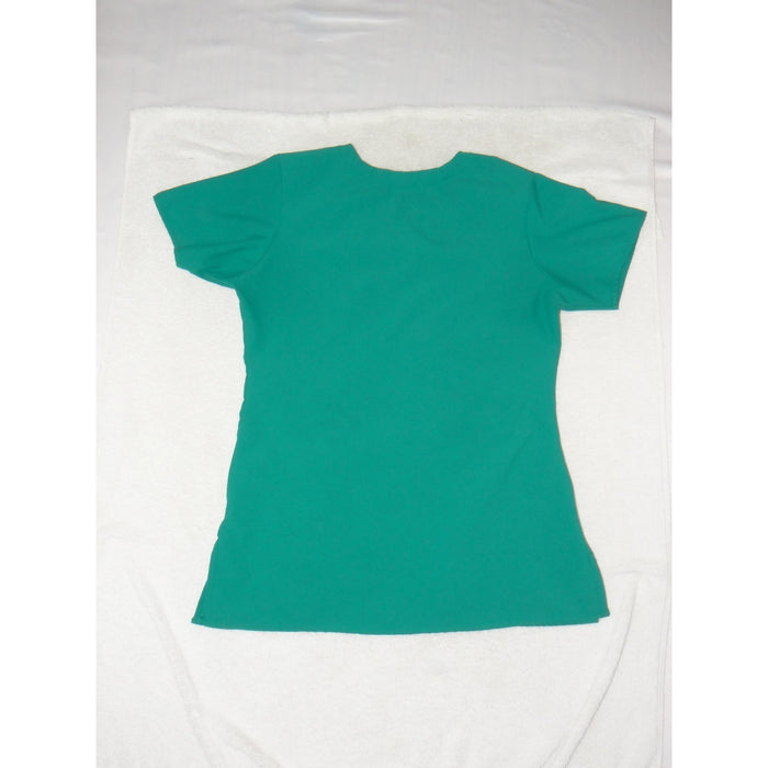 Wink W123 Women Scrub Top XS Teal Green V Neck Modern Fit Short Sleeve 33981