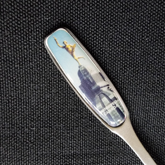 Winnipeg Canada Collectible Travel Souvenir Spoon Prairie Province Silver Plated