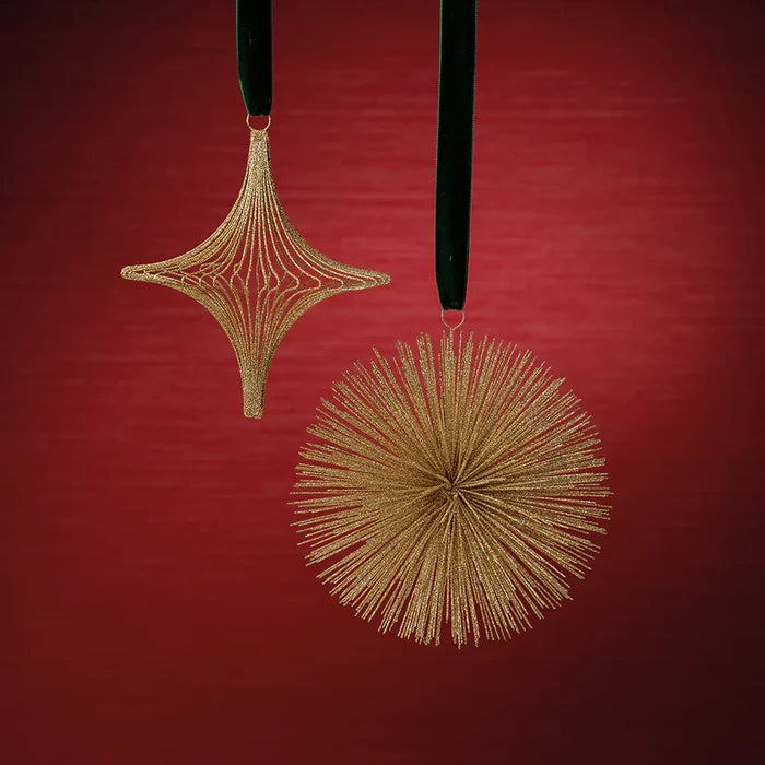 WIRE STAR BURST 8"- CHAMPAGNE
