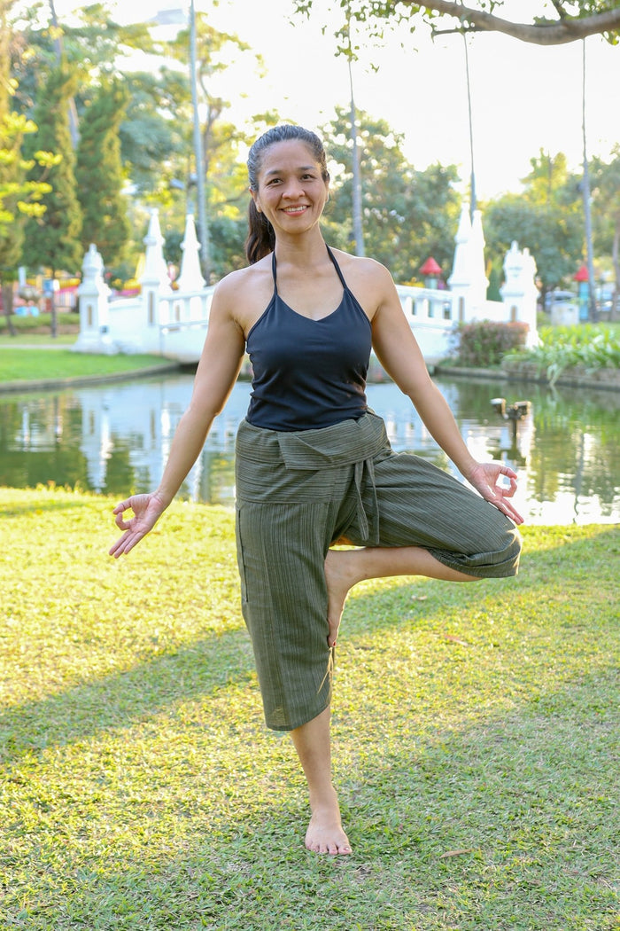 Women Yoga Pants Thai Fisherman Style Trousers - Lannaclothesdesign Shop