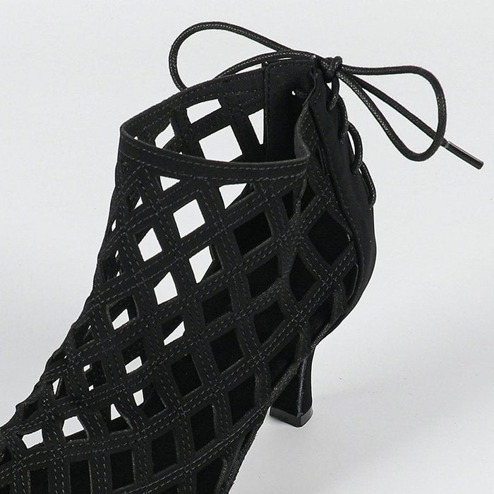 Women's Black Customized Heel Heels Dance Boots JazDancing Shoes