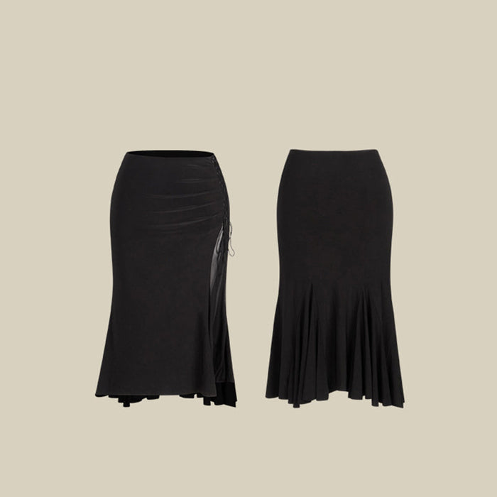 Women's Black Dance Srt Dance Wear Training Performance Srts