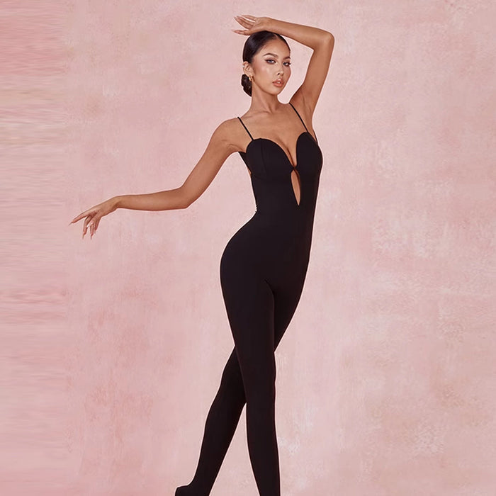 Women's Black Dance Tops Bodysuit LeotarPractice DanceWear