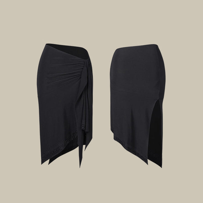 Women's Black Latin Dance Srt Training Short Srt Dancewear