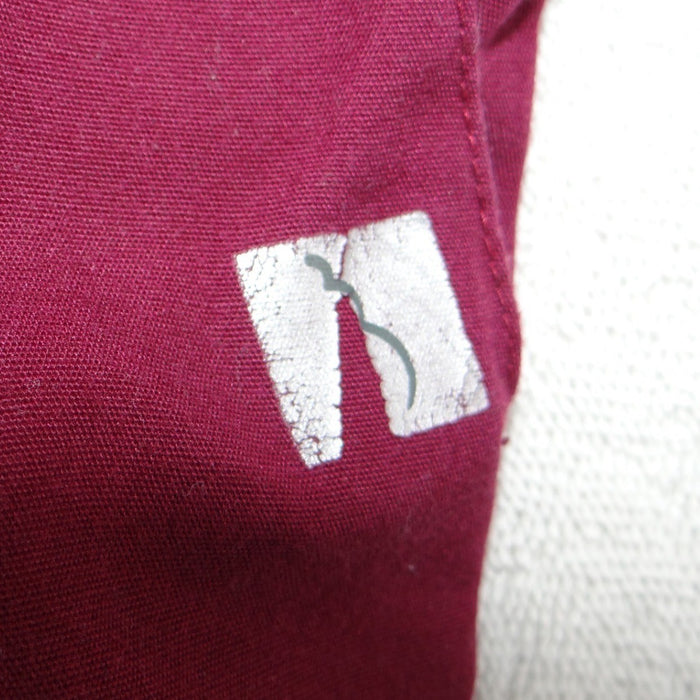 Womens Burgundy Elastic Waist Straight Leg Scrub Pants Wine Red Workwear2