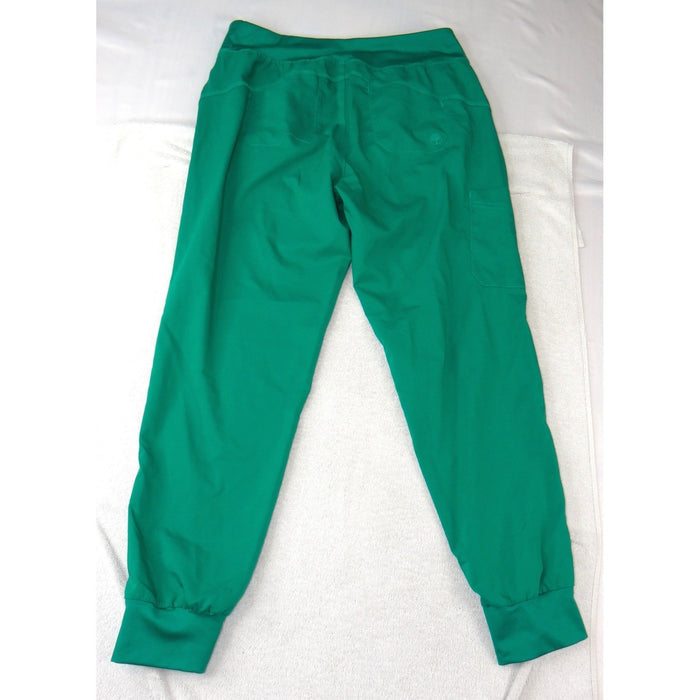 Womens Healing Hands Purple Label Yoga Scrub Joggers Green Medium1