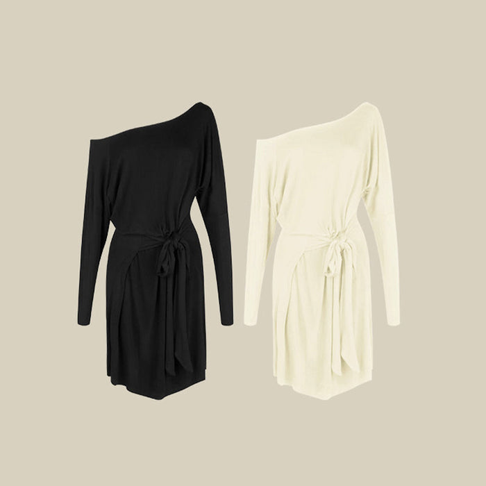 Women's Long Sleeve Loose Latin Dance Dress Dance Wear Training Performance Dress