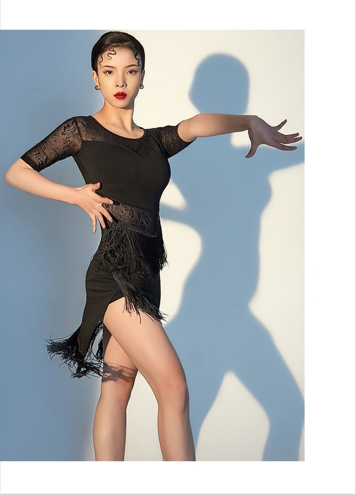 Women's Long Sleeves Latin Dance Tops Dance Wear Training Performance Dance