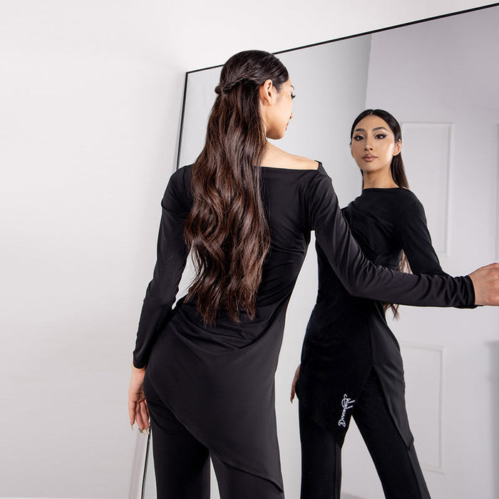 Women's Long Sleeves Latin Dance Tops DanceWear Training Performance Dance Tops