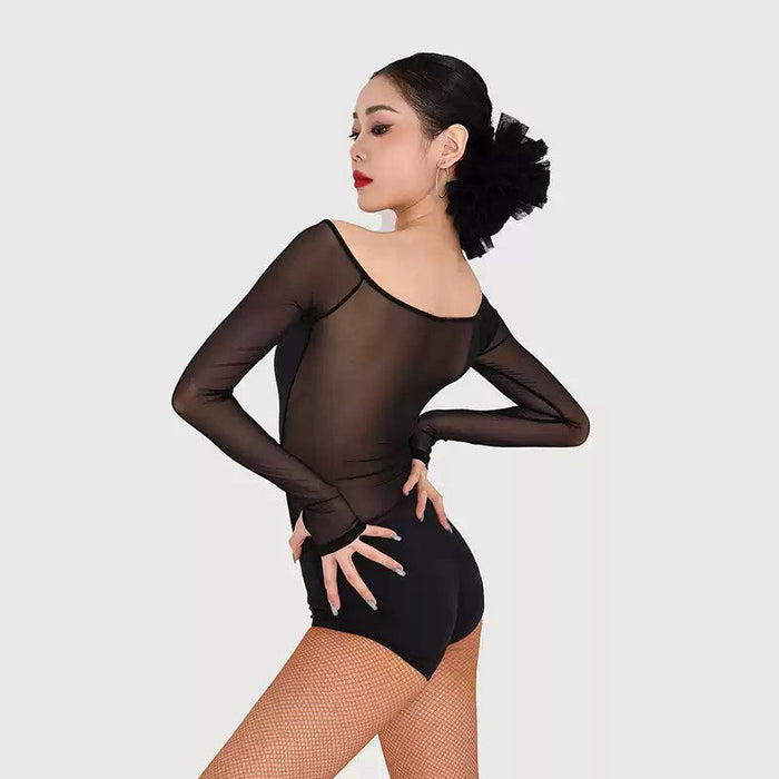 Women's Long SleevesDance Tops Bodysuit LeotarPractice DanceWear