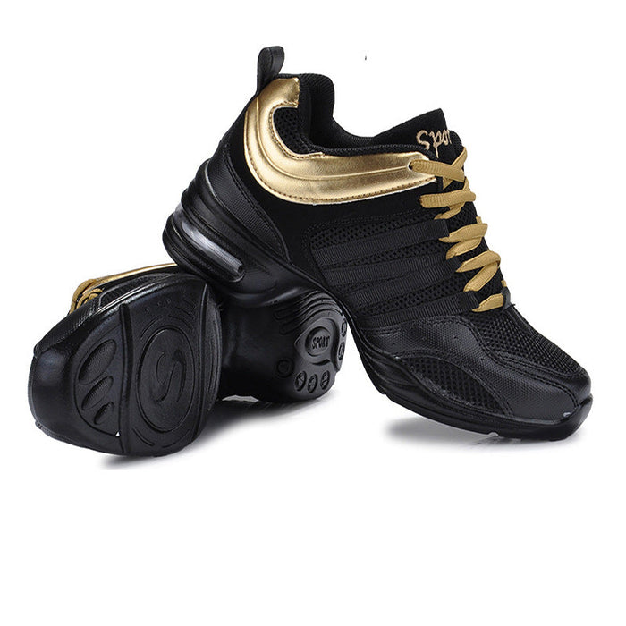 Women's Mesh 4.5cm Training Performance Practice Sneakers Dance Shoes JazDance
