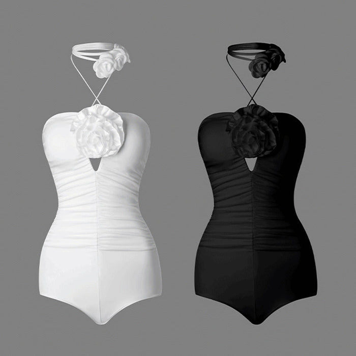 Women's Milk Silk Strapless Latin Dance Bodysuits Dance Wear Training Performance Bodysuits
