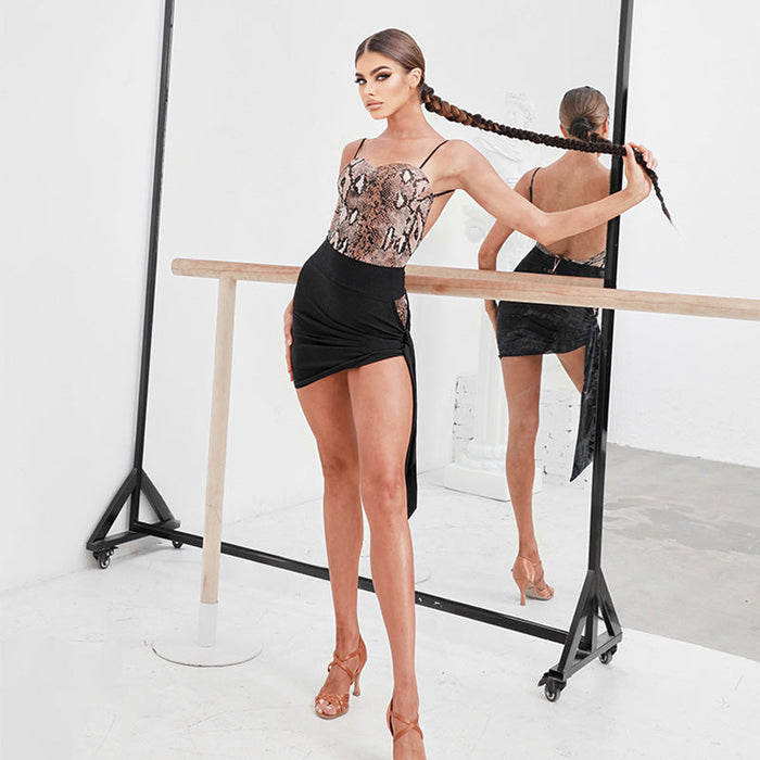 Women's Nylon Hollow-out Dance Srt Training Performance DanceWear