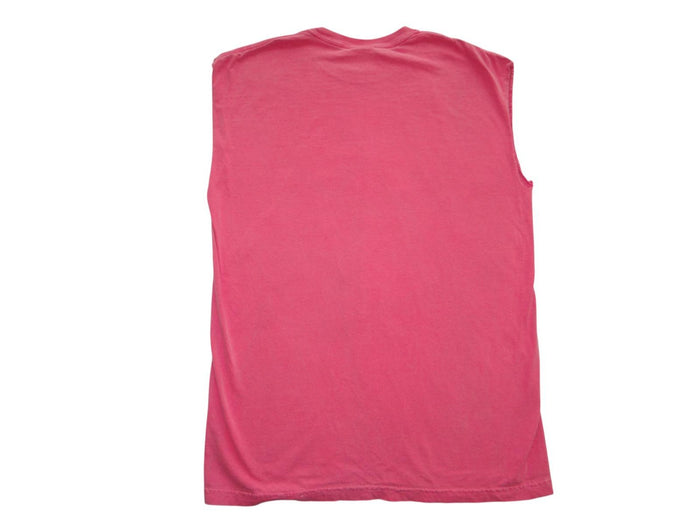Women's Pink Sleeveless Muscle Tee   Love Bike Week 2017 Weirs Beach NH1