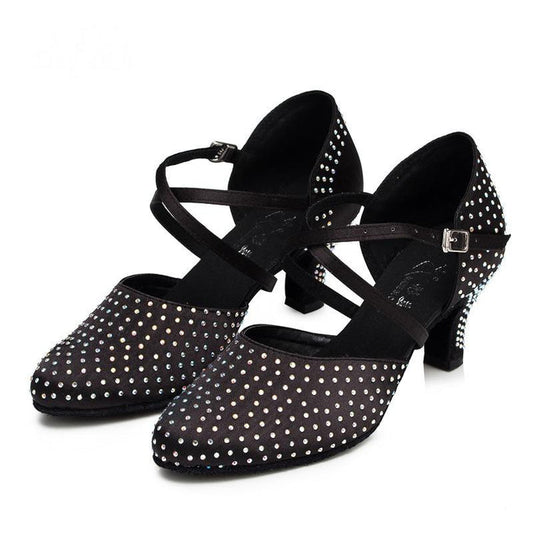 Women's Satin 6cm/7.5cm Heels Ballroom Dance Shoes Modern Dance Shoes