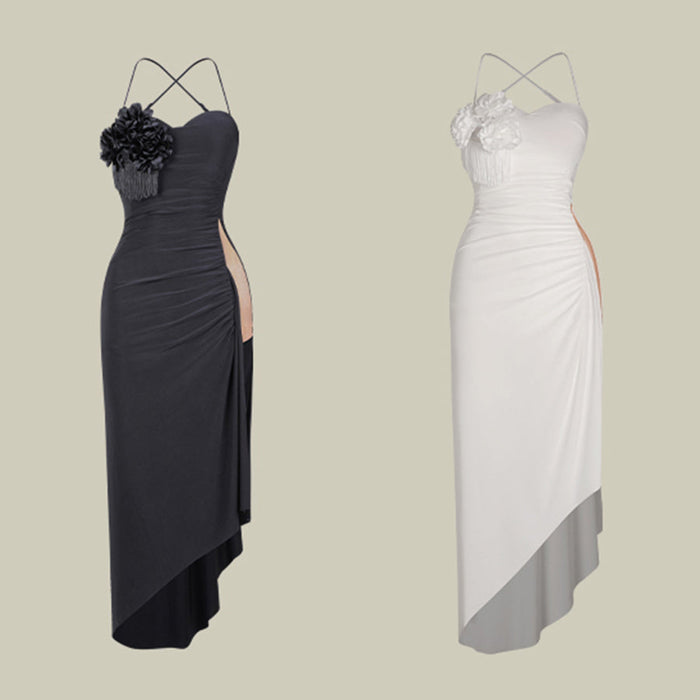 Women's Sleeveless Backless Dance Dress DanceWear Training Performance Dress