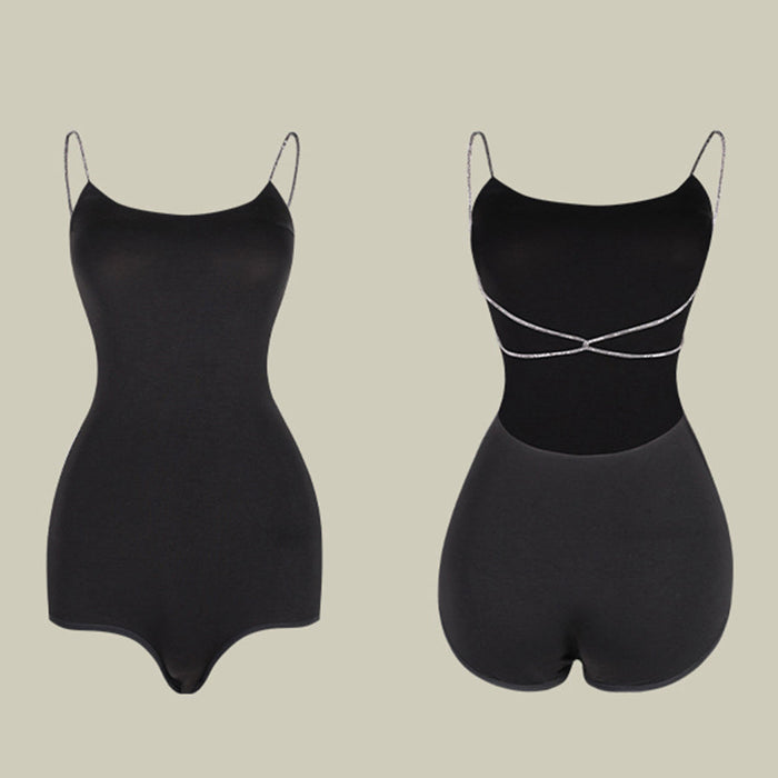 Women's Sling Backless Dance Tops Bodysuit LeotarPractice DanceWear