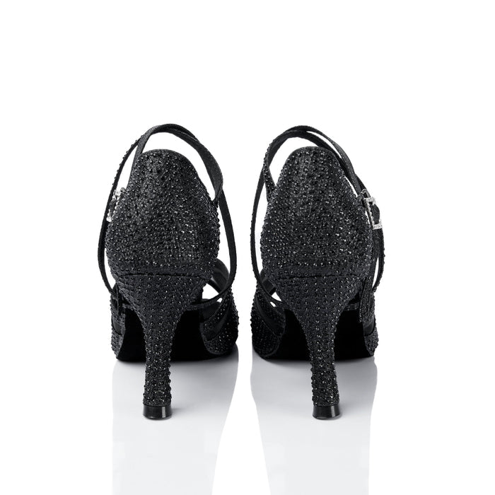 Women's Sparkling Glitter Customized Hee Latin Shoes Salsa Shoes Ballroom Dance Shoes