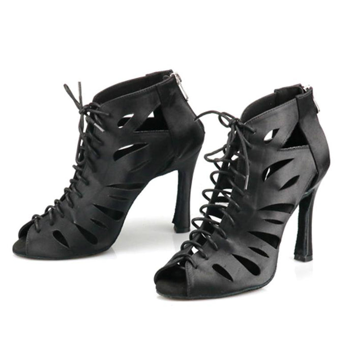 Women's Suede Customized Heel Heels Dance Boots JazSalsa Dancing Shoes