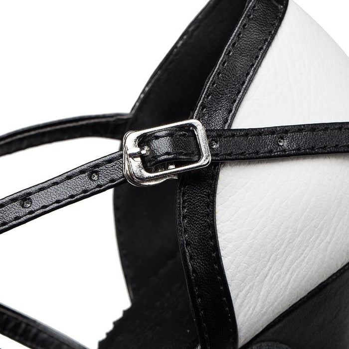 Women's White Real Leather Customized Heel White Ballroom Dance Shoes Wedding Dance Shoes