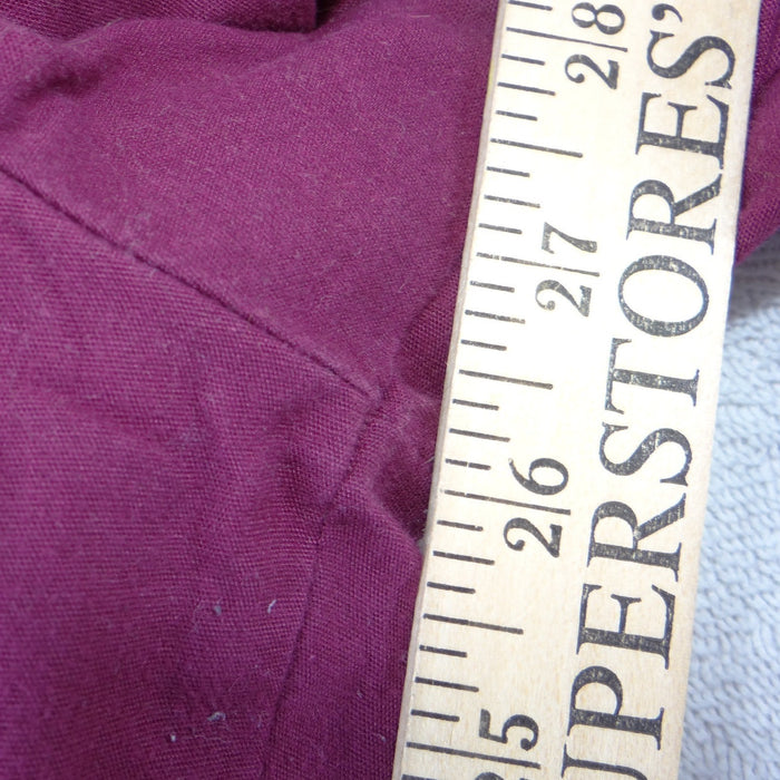 Womens Wide Leg Elastic Waist Scrub Pants Burgundy Wine Red Small5