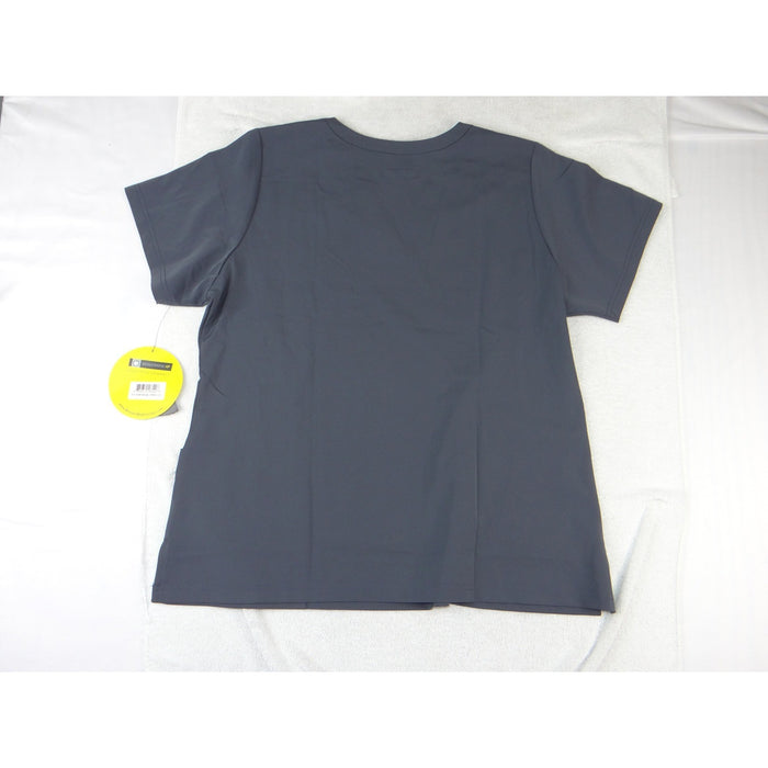WonderWink HP Womens Charcoal Gray V Neck 4 Pocket Scrub Top Large 40421